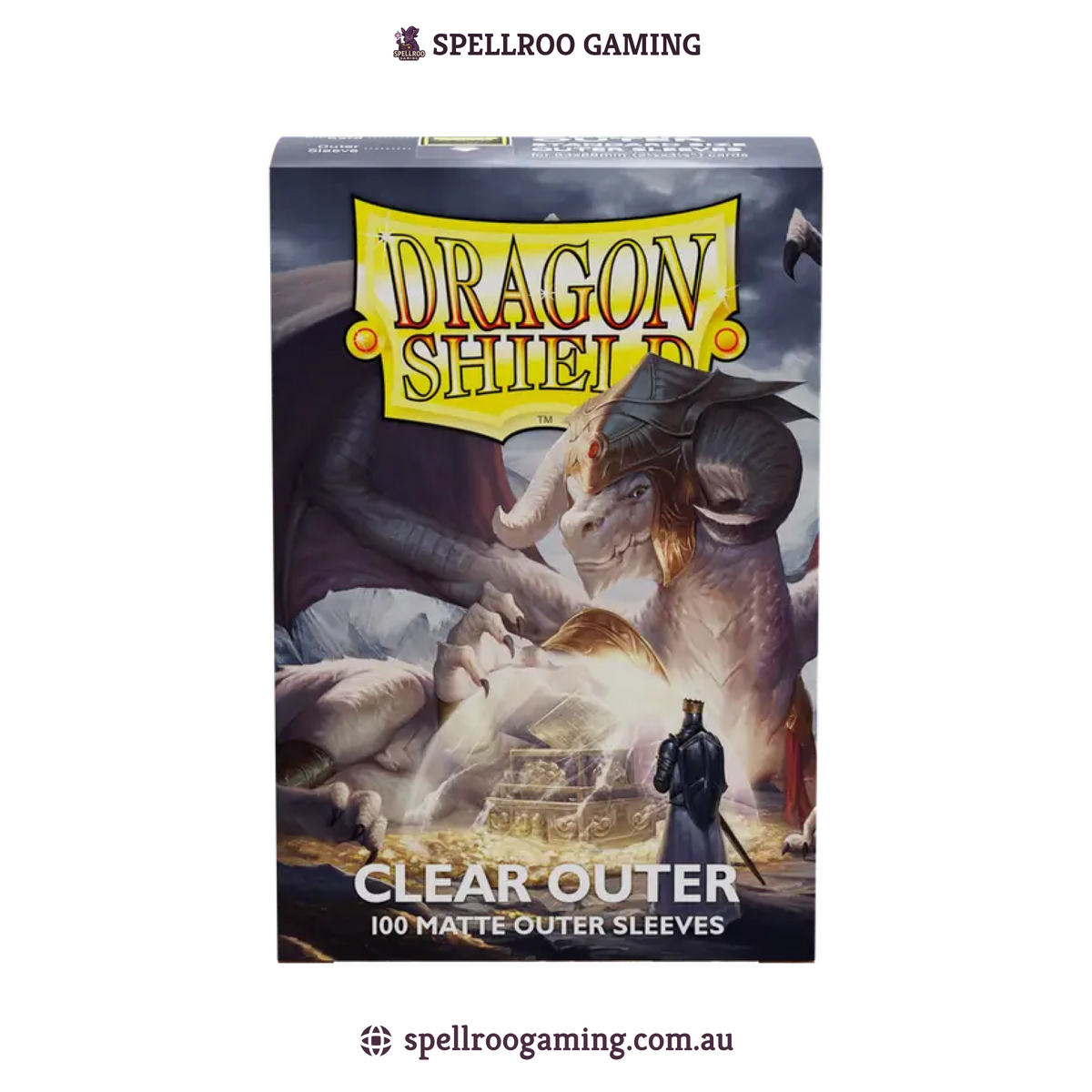 Dragon Shield: Matte - Clear Outer Sleeves - 100 Sleeves