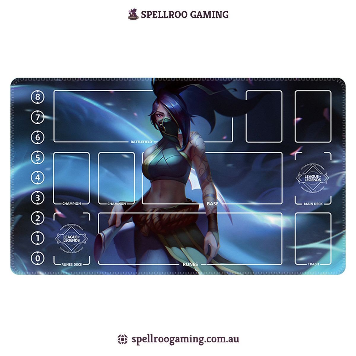 Riftbound: League of Legends TCG: Single Playmat (3mm) – Akali 1 – English