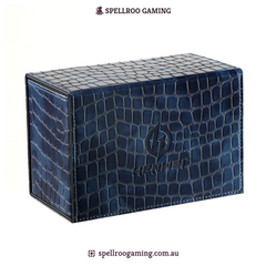 HENWEI: Q04 Large Capacity Triple-Row PU Leather Deck Box – Fits 100+ TCG Cards with Accessory Compartment (MTG, Pokémon, Yu-Gi-Oh!, Lorcana, CCG)