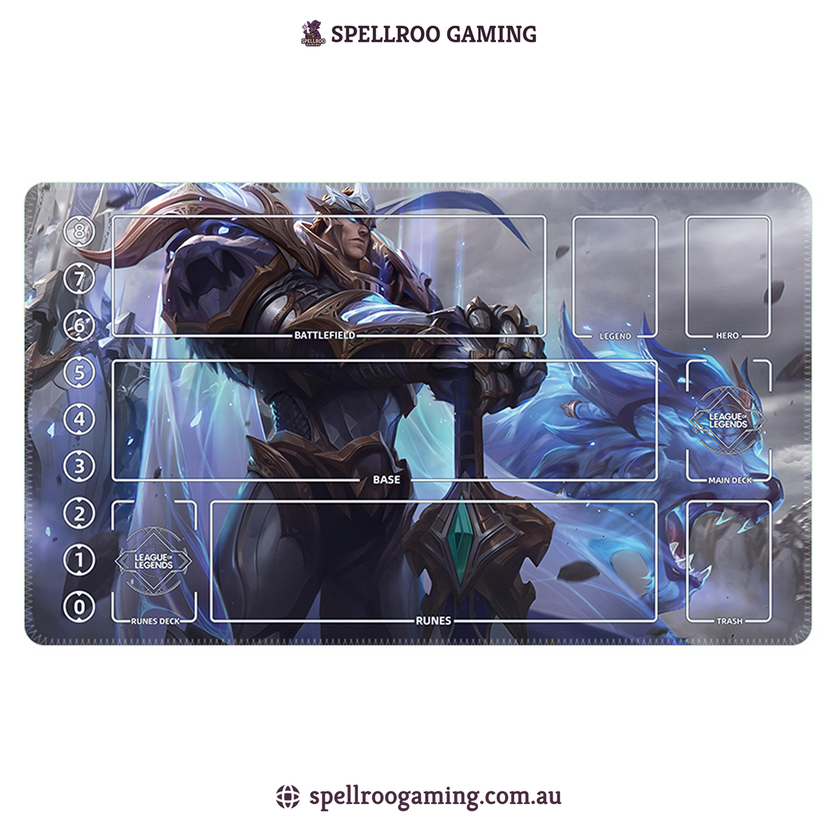 Riftbound: League of Legends TCG: Single Playmat (3mm) – God-King Garen 1 – English