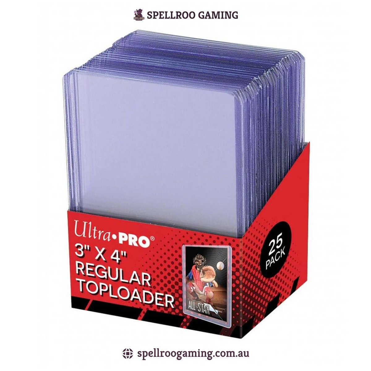 Ultra Pro: Regular Topload Card Holders - Standard Size (3 x 4) - 25 Packs - 35PT