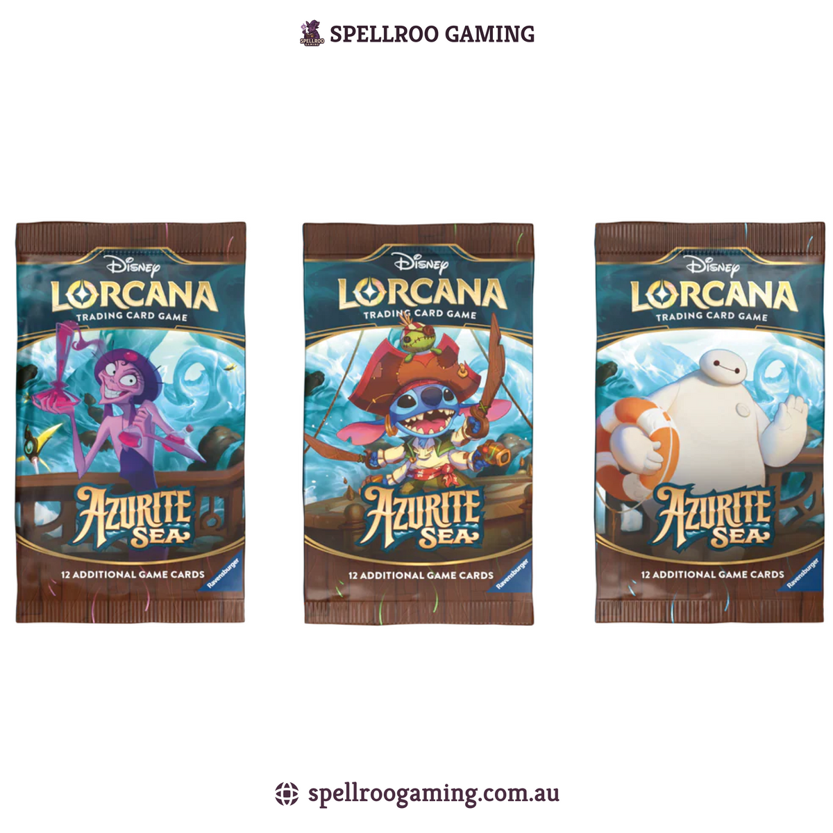 Disney Lorcana TCG: Set 6 - Azurite Sea Booster Pack – English