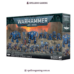 Warhammer: 40K – Space Marines Battleforce - Iron Halo Strike Force (18 Citadel Miniatures)