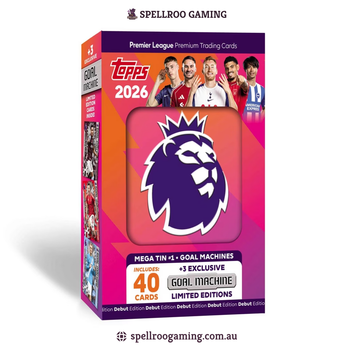 Topps Premier League 2026: Goal Machines Mega Tin - English