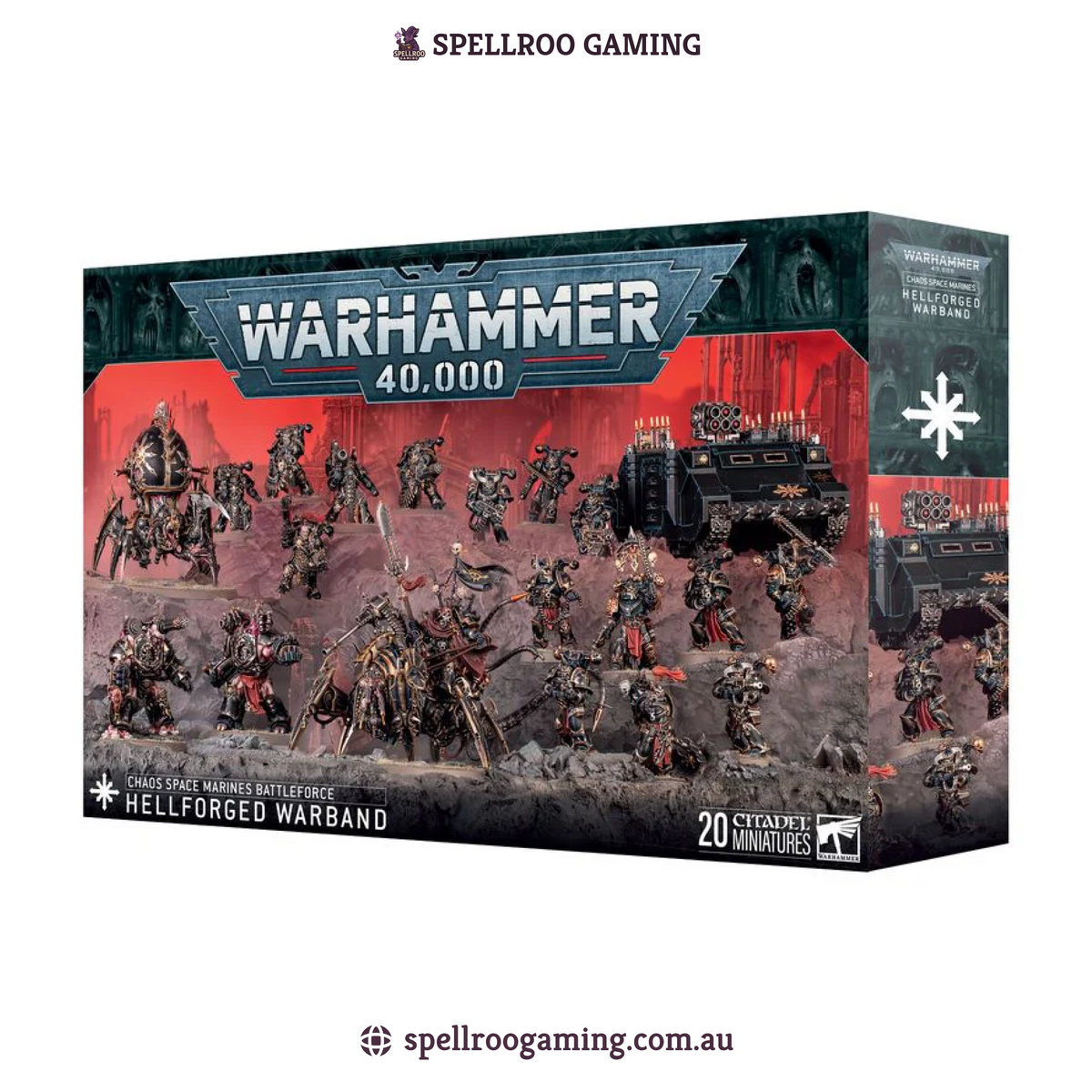 Warhammer: 40K – Chaos Space Marines Battleforce - Hellforged Warband (20 Citadel Miniatures)