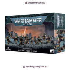Warhammer: 40K – Astra Militarum - Cadian Shock Troops (10 Miniatures)