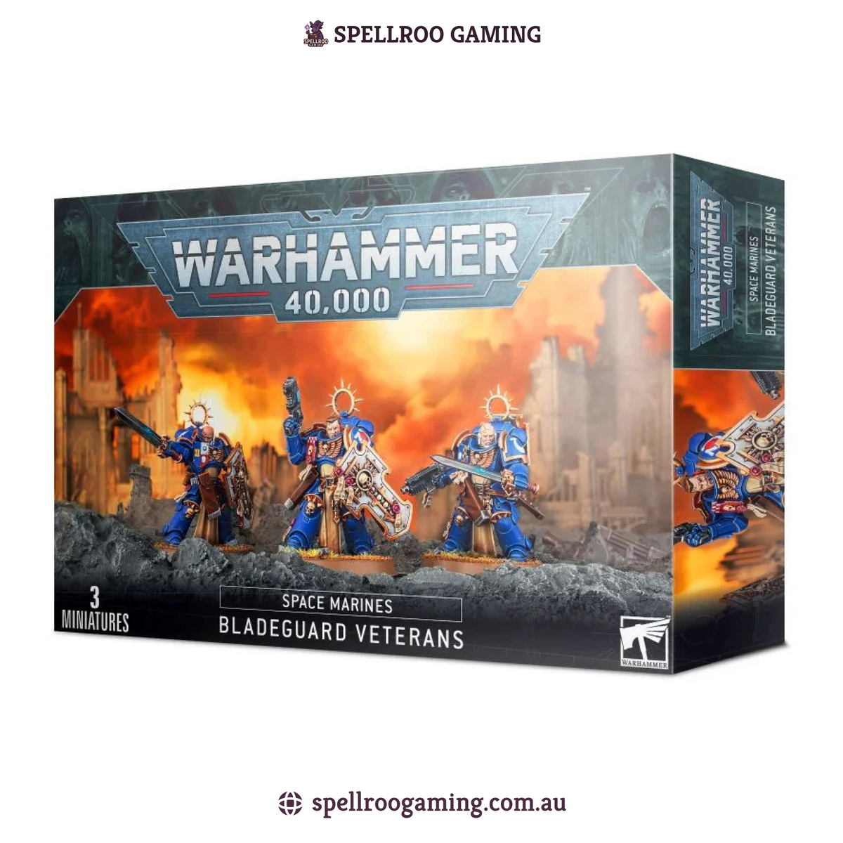 Warhammer: 40K – Space Marines – Bladeguard Veterans (3 Miniatures)