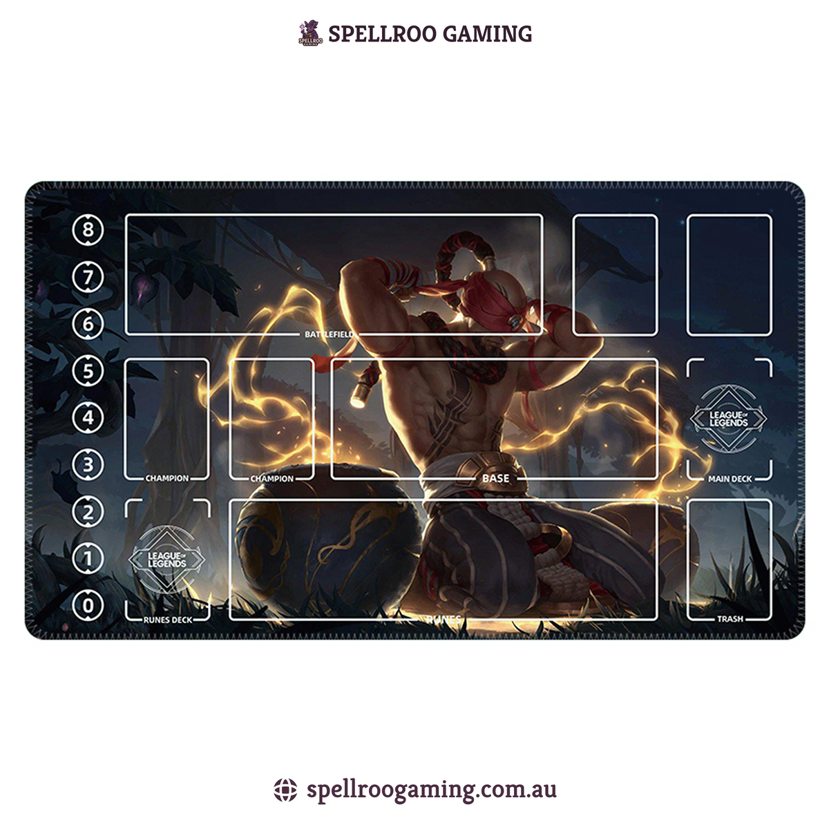 Riftbound: League of Legends TCG: Single Playmat (3mm) – Lee Sin 1 – English