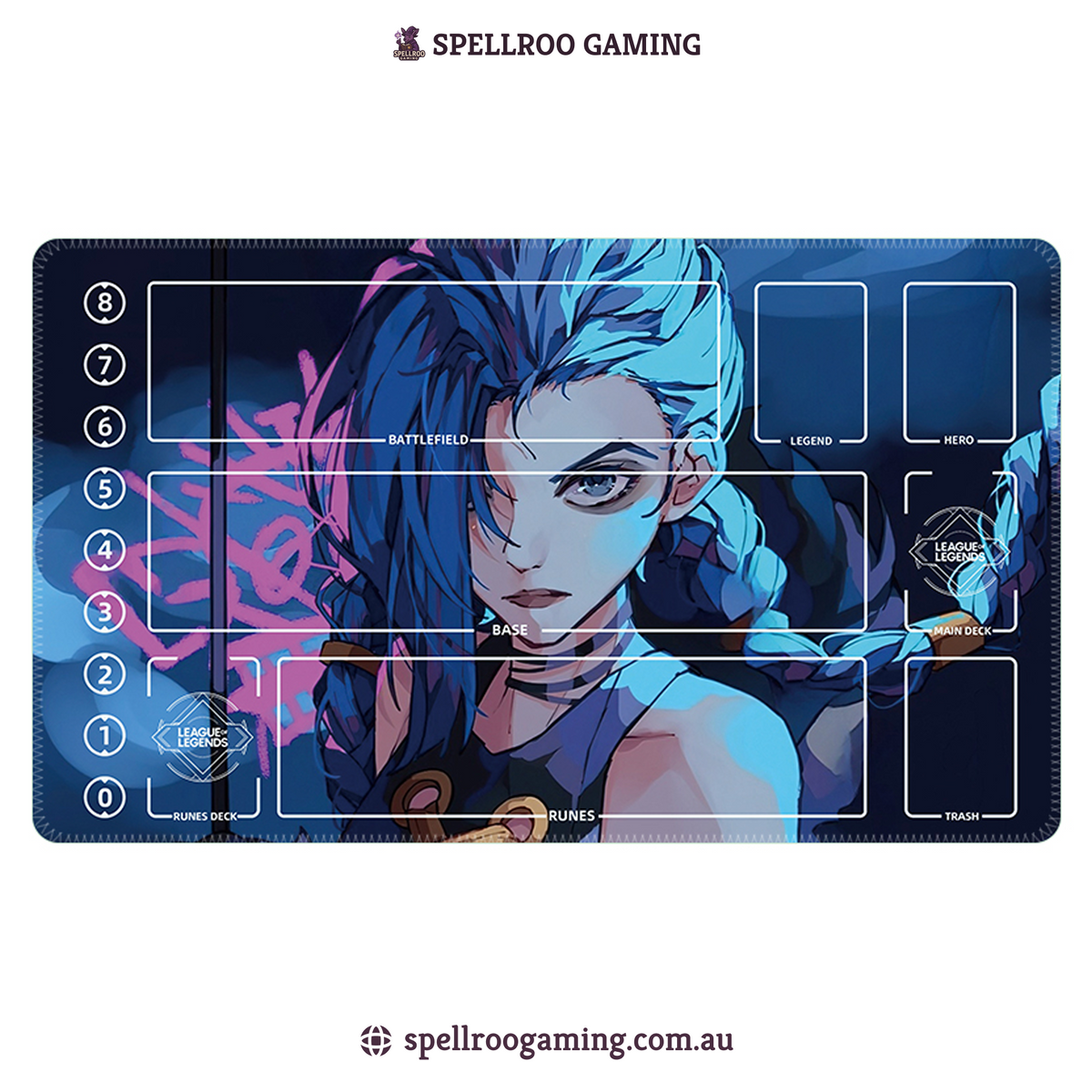 Riftbound: League of Legends TCG: Single Playmat (3mm) – Jinx 9 – English