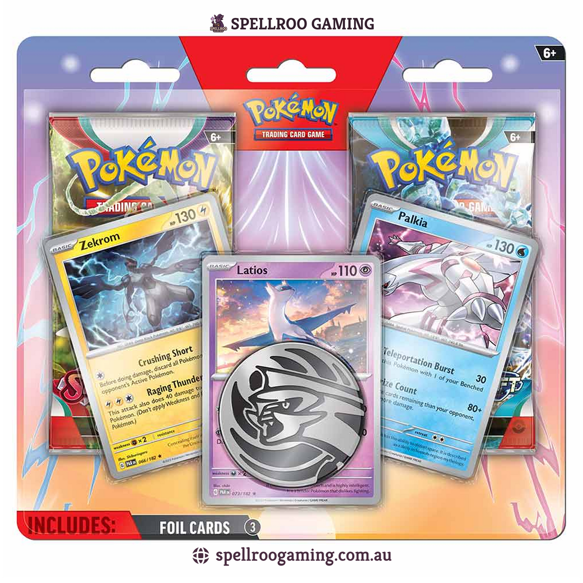 Pokemon TCG: Scarlet & Violet - Scarlet & Violet Enhanced 2 Packs Blister (Latios, Zekrom, Palkia) - English