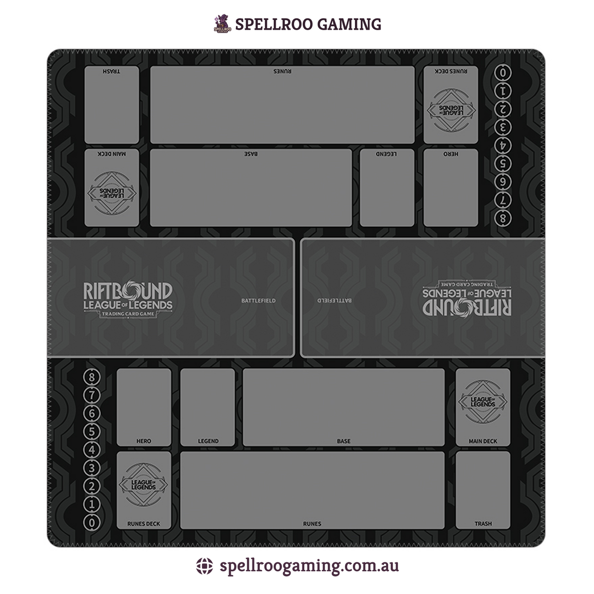 Riftbound: League of Legends TCG: Two-Player Playmat (3mm) - Patterned - English