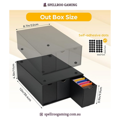 RLAVBL: 12-Pack Trading Card Storage Boxes (600 CT Each, 48 Dividers) – Holds 12,000+ Cards for MTG, Pokémon, TCG & Sports Cards