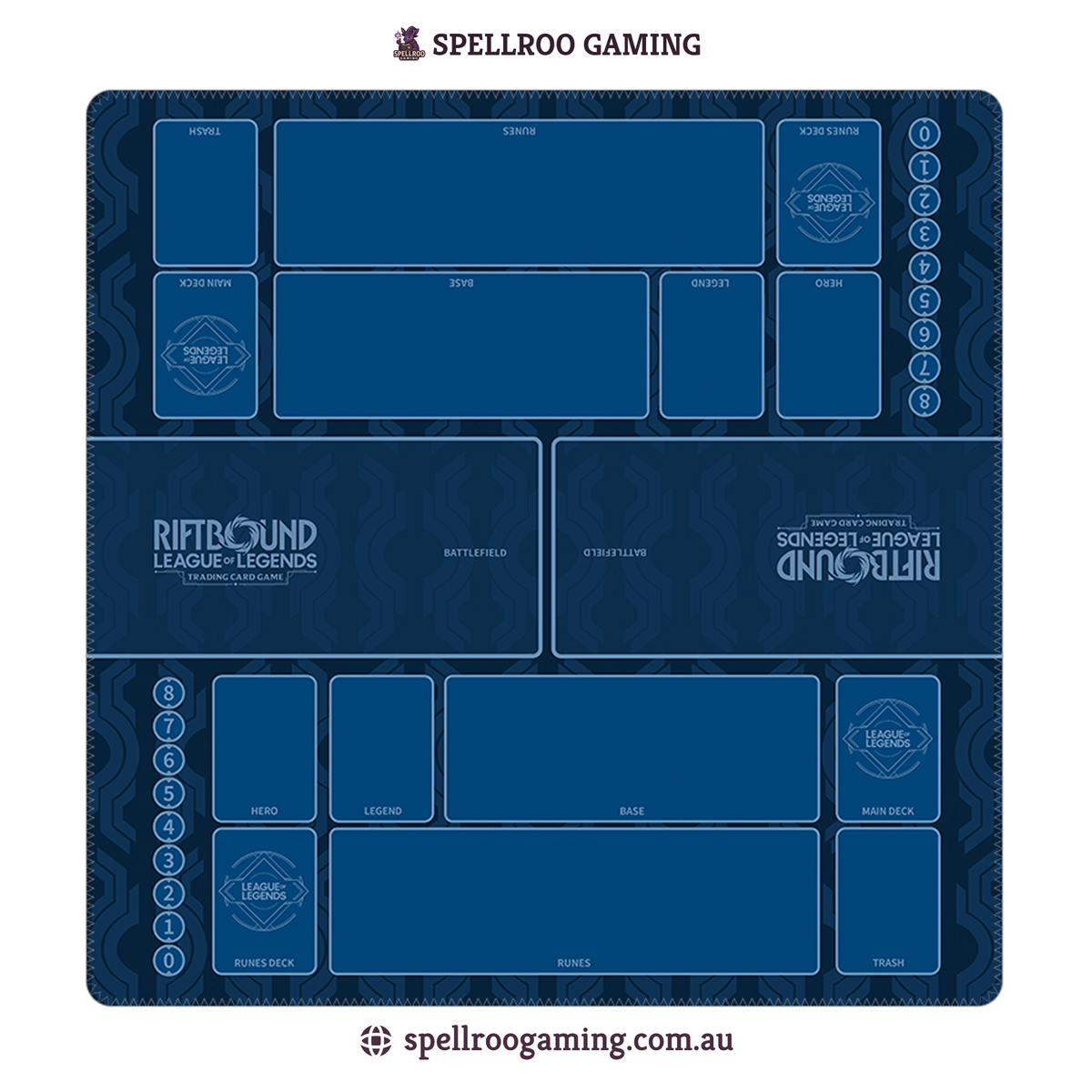 Riftbound: League of Legends TCG: Two-Player Playmat (3mm) - Patterned - English