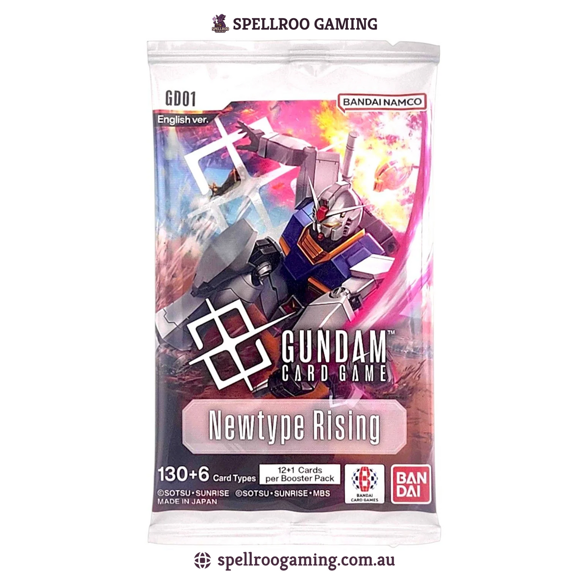 Gundam TCG Card Game: GD01 - Newtype Rising Booster Pack – English