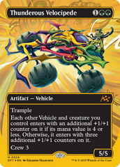 Thunderous Velocipede (Borderless) (First-Place Foil) (DFT-529) - Aetherdrift Foil