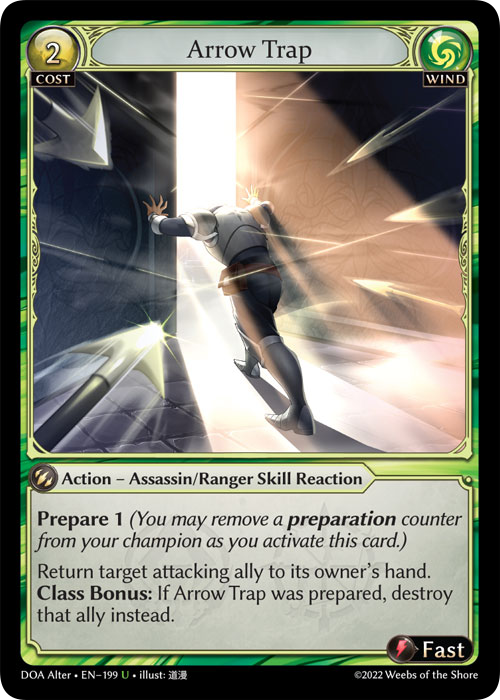 Grand Archive TCG: Arrow Trap - EN-199 (Dawn of Ashes, U)