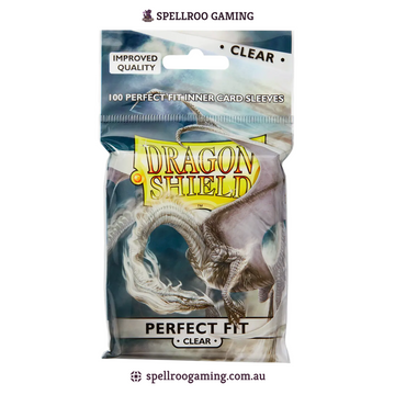 Dragon Shield: Toploading Perfect Fit Inner Sleeves - Clear - Standard Size - 100 Sleeves