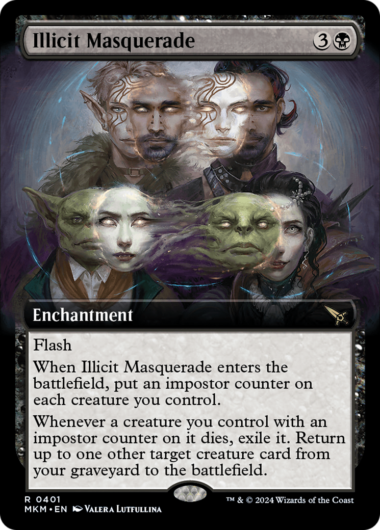 Illicit Masquerade (Extended Art) (MKM-401) - Murders at Karlov Manor: (Extended Art)