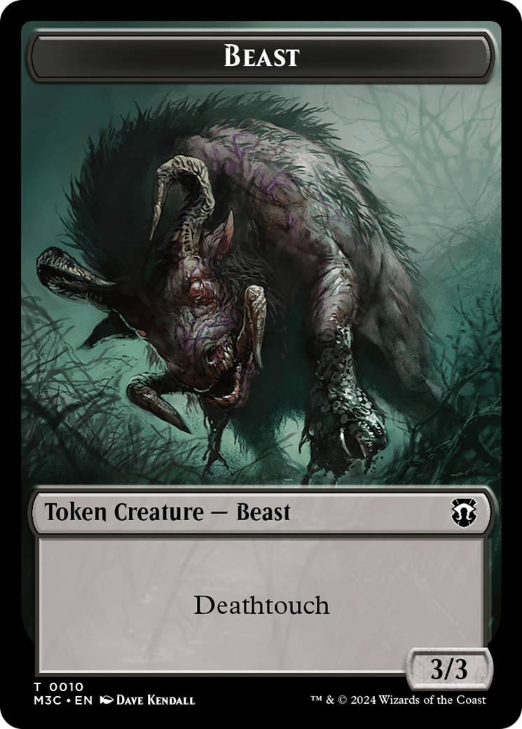 Beast (TM3C-010) - Modern Horizons 3 Commander Tokens