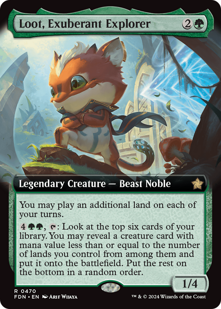 Loot, Exuberant Explorer (Extended Art) (FDN-470) - Foundations: (Extended Art)