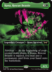 Kona, Rescue Beastie (Showcase) (DSK-358) - Duskmourn: House of Horror (Borderless) Foil
