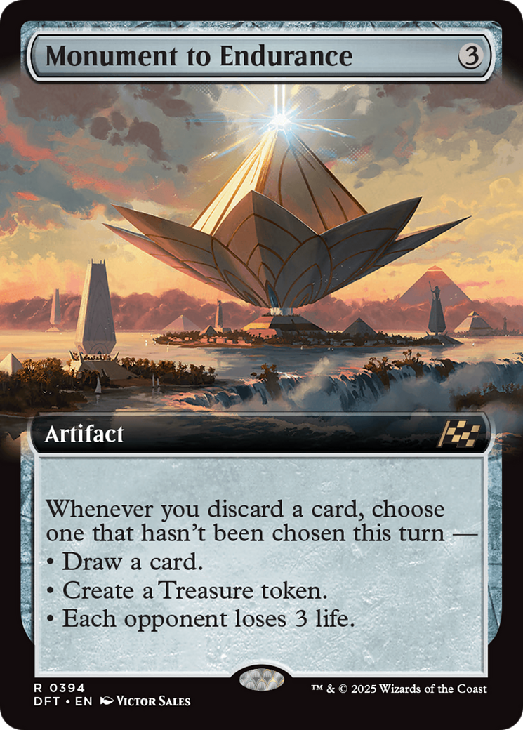 Monument to Endurance (Extended Art) (DFT-394) - Aetherdrift: (Extended Art) Foil