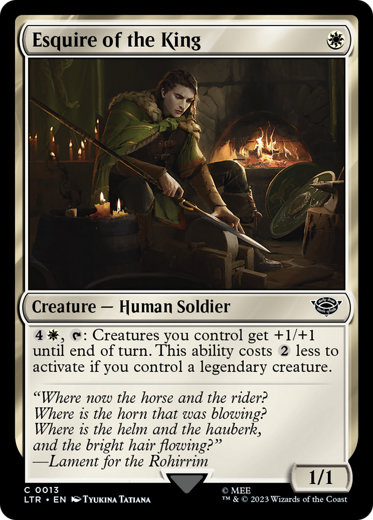 Esquire of the King (LTR-013) - The Lord of the Rings: Tales of Middle-earth