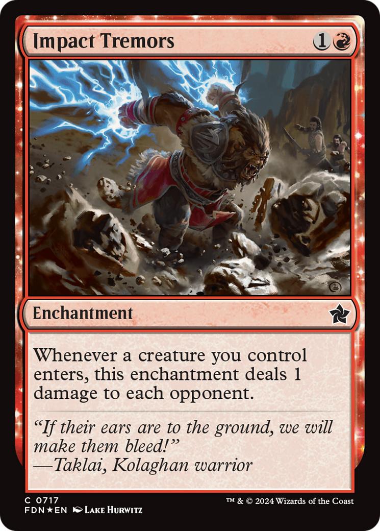 Impact Tremors (FDN-717) - Foundations: (enchantment) Foil