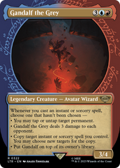 Gandalf the Grey (Showcase) (LTR-322) - The Lord of the Rings: Tales of Middle-earth: (Showcase) (Borderless) Foil