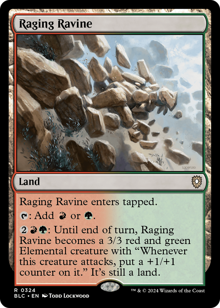 Raging Ravine (BLC-324) - Bloomburrow Commander