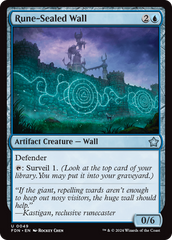 Rune-Sealed Wall (FDN-049) - Foundations