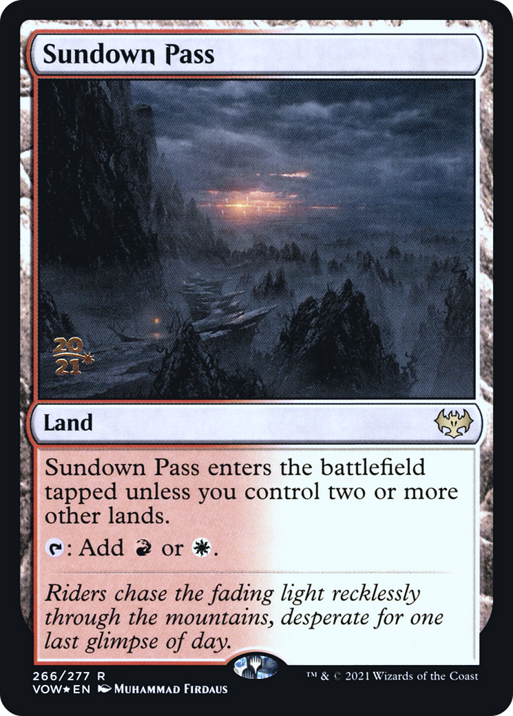 Sundown Pass (PRE-266) - Innistrad: Crimson Vow Promos Foil