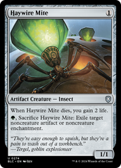 Haywire Mite (BLC-274) - Bloomburrow Commander