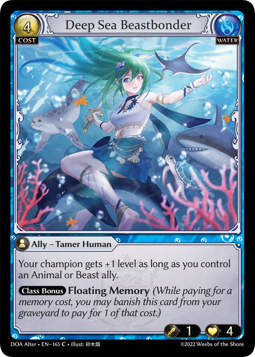 Grand Archive TCG: Deep Sea Beastbonder - EN-165 (Dawn of Ashes, C)
