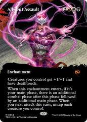 All-Out Assault (Borderless) (TDM-352) - Tarkir: Dragonstorm: (Showcase, enchantment)