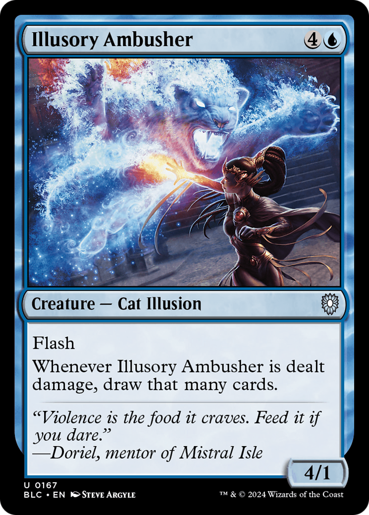 Illusory Ambusher (BLC-167) - Bloomburrow Commander
