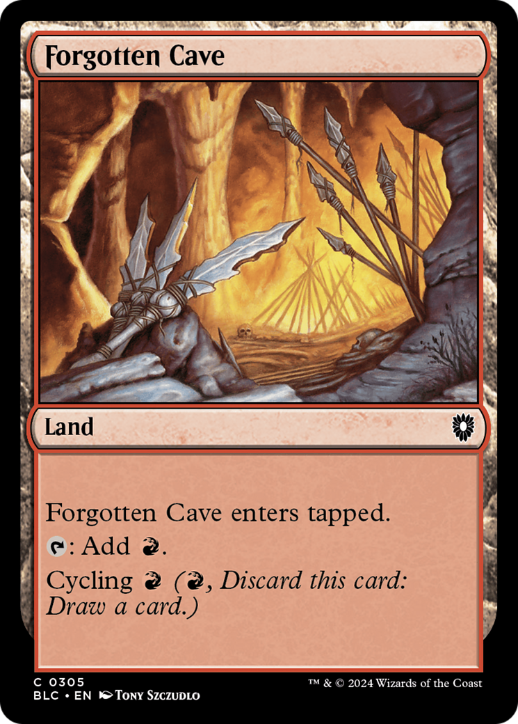 Forgotten Cave (BLC-305) - Bloomburrow Commander