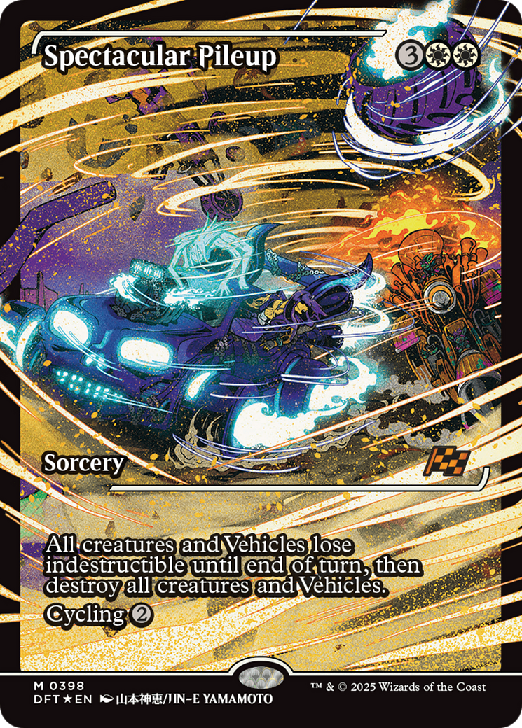 Spectacular Pileup (Showcase) (DFT-398) - Aetherdrift: (Showcase) Foil