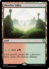 Mossfire Valley (BLC-316) - Bloomburrow Commander