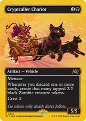 Cryptcaller Chariot (Borderless) (First-Place Foil) (DFT-523) - Aetherdrift Foil