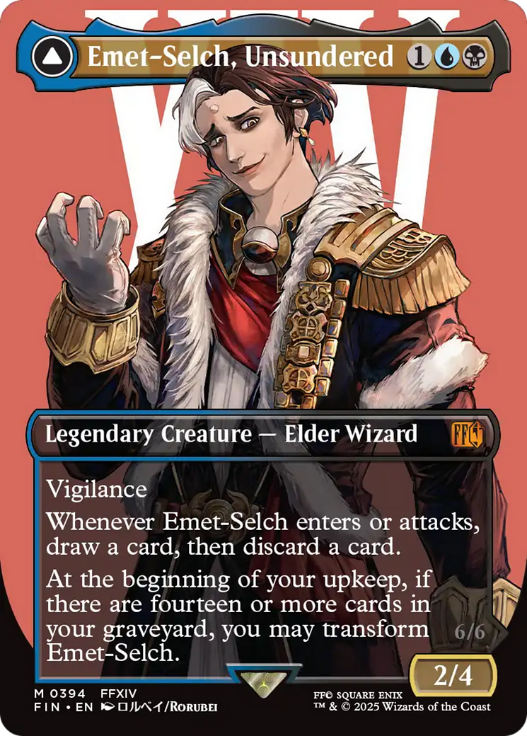 Emet-Selch, Unsundered (Borderless) (FIN-394) - FINAL FANTASY Foil