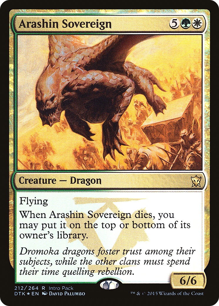 Arashin Sovereign (UMP-212) - Dragons of Tarkir Promos Foil