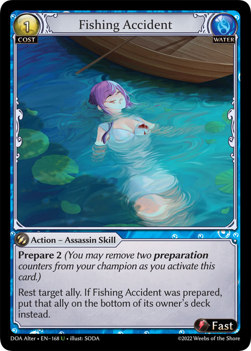 Grand Archive TCG: Fishing Accident - EN-168 (Dawn of Ashes, U)