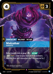 Riftbound: League of Legends TCG: Malzahar, Fanatic - EN - OGN-113/298 (Origins, R)