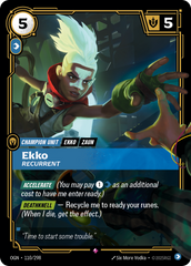 Riftbound: League of Legends TCG: Ekko, Recurrent - EN - OGN-110/298 (Origins, R)