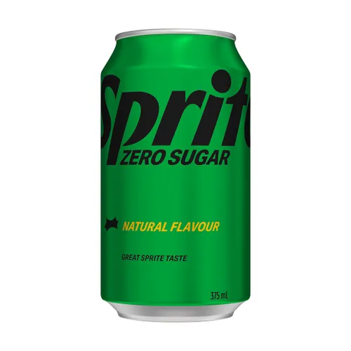Sprite Zero Sugar Lemonade Soft Drink 375mL