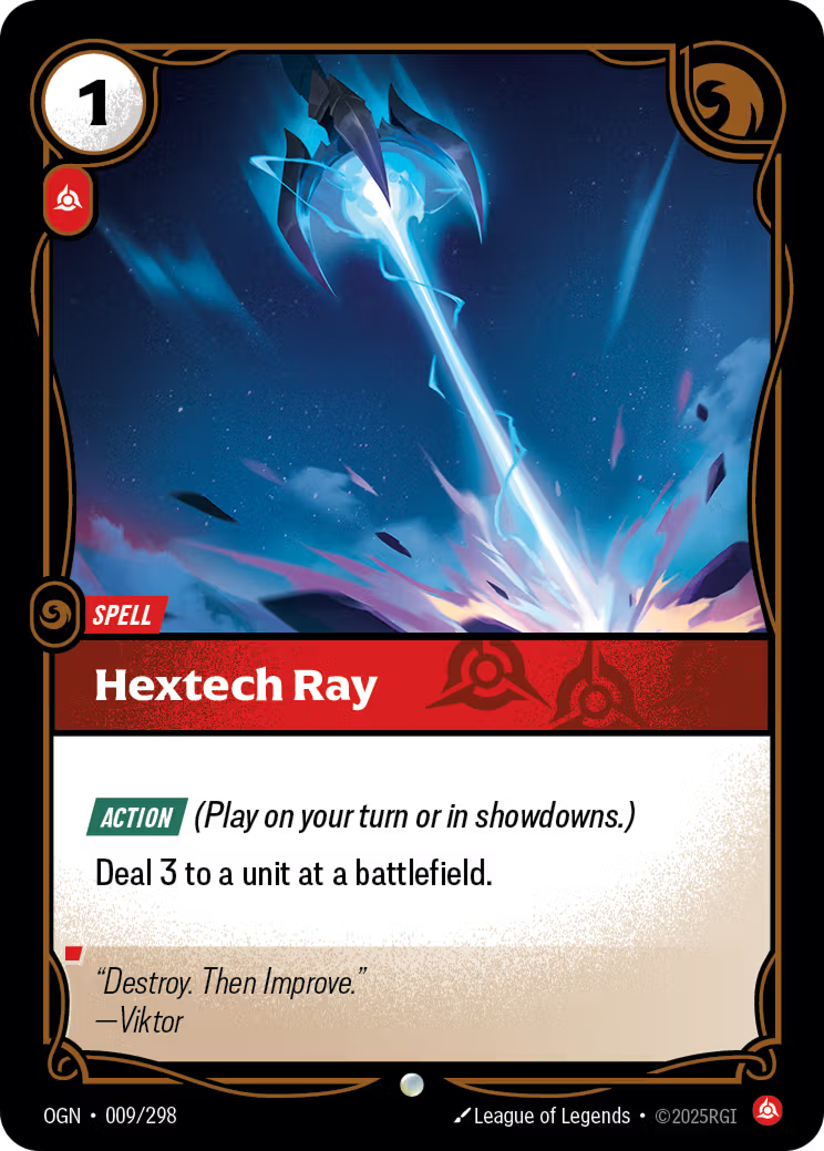 Riftbound: League of Legends TCG: Hextech Ray - EN - OGN-009/298 (Origins, C)
