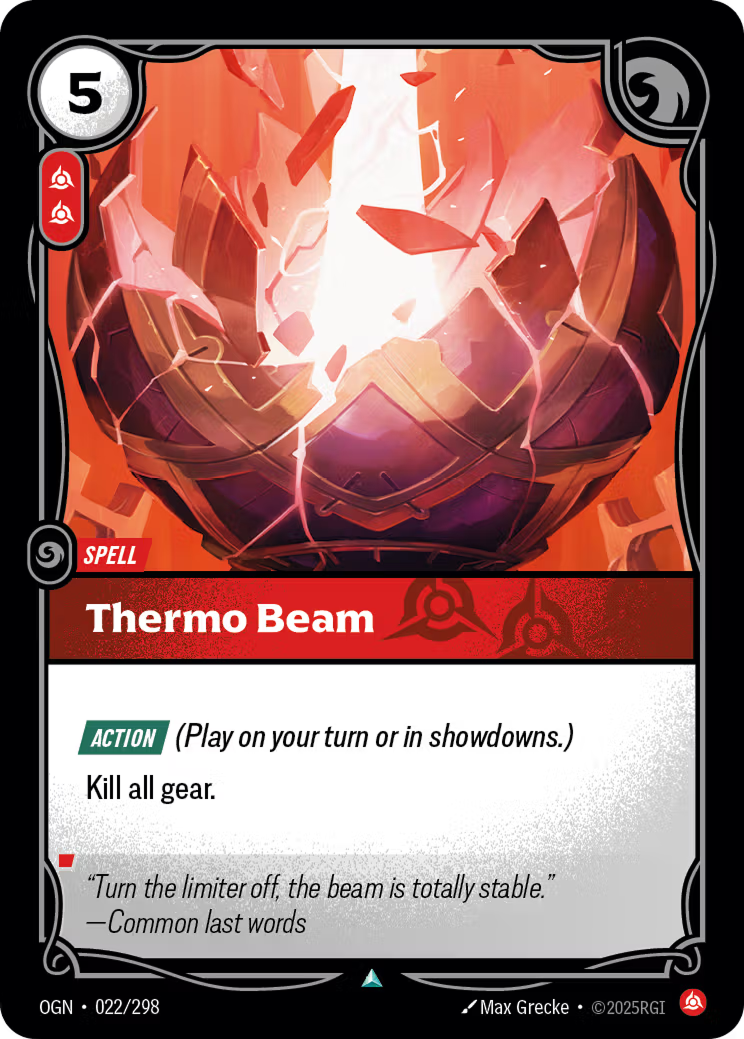 Riftbound: League of Legends TCG: Thermo Beam - EN - OGN-022/298 (Origins, UC)