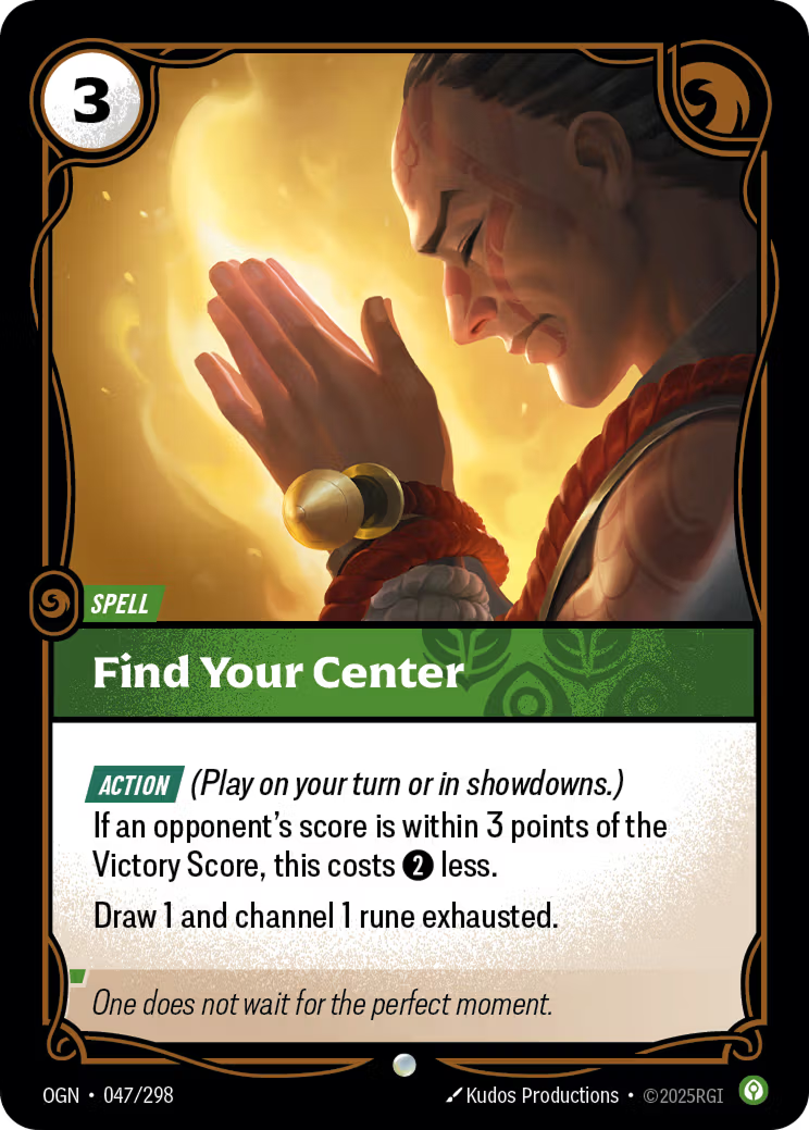 Riftbound: League of Legends TCG: Find Your Center - EN - OGN-047/298 (Origins, C)