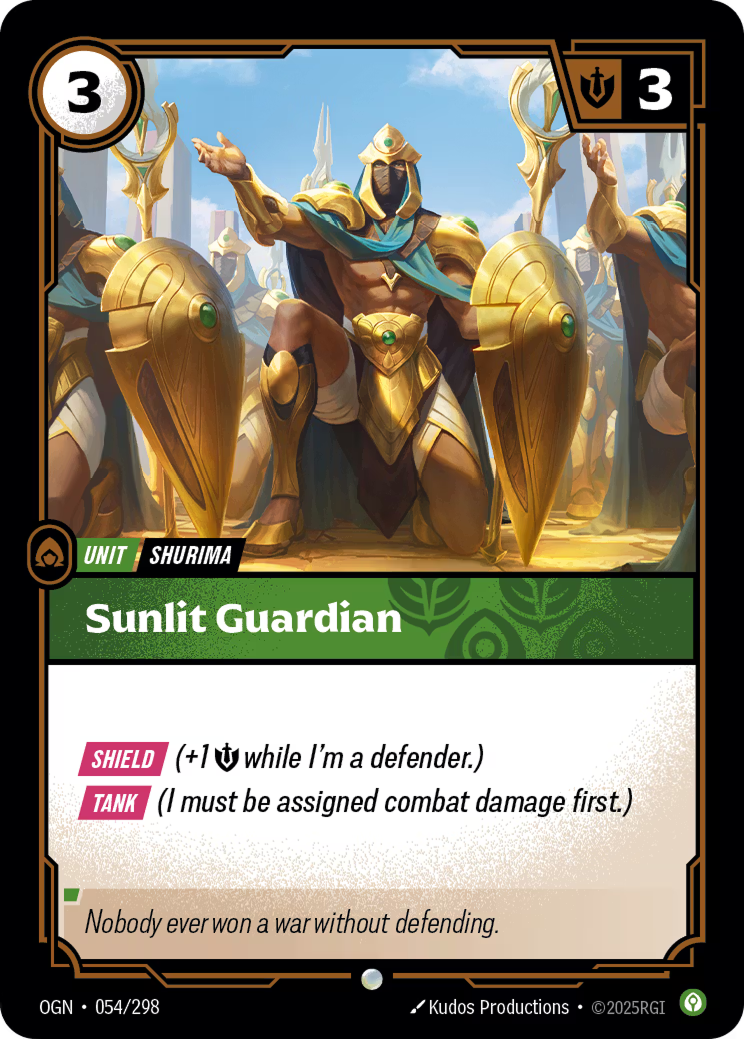 Riftbound: League of Legends TCG: Sunlit Guardian - EN - OGN-054/298 (Origins, C)